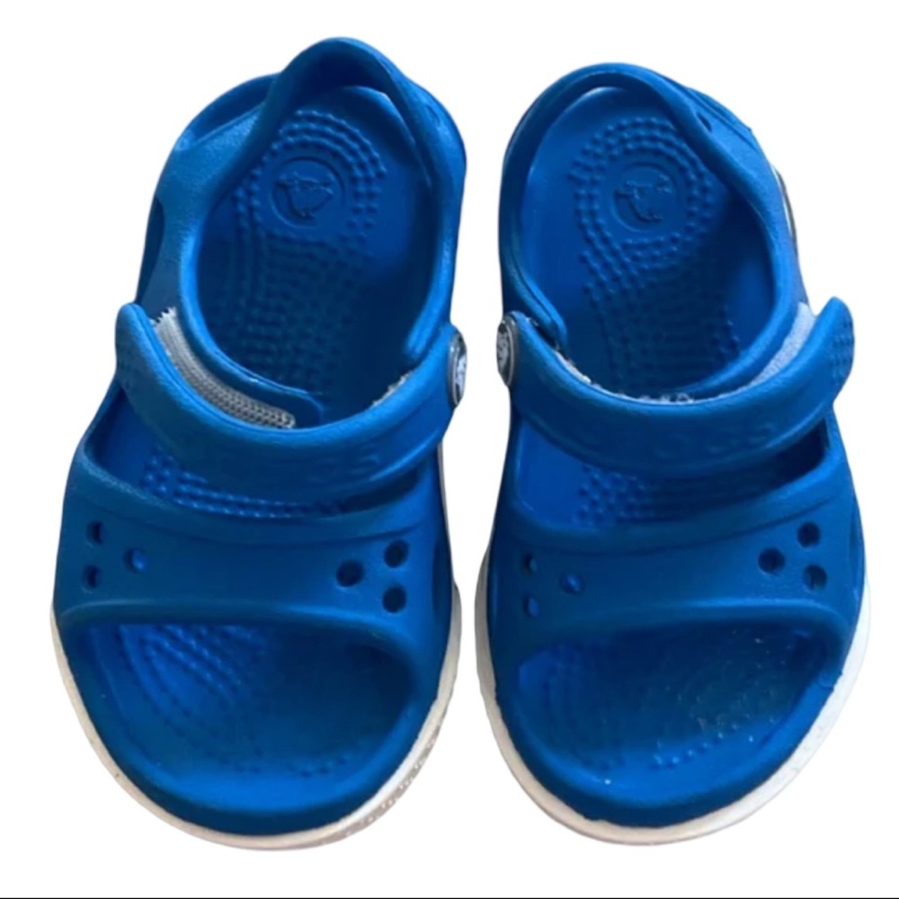 Crocs Classic Clogs Toddler C4 Blue Slip On Water Shoes Beach Play - Picture 3 of 9